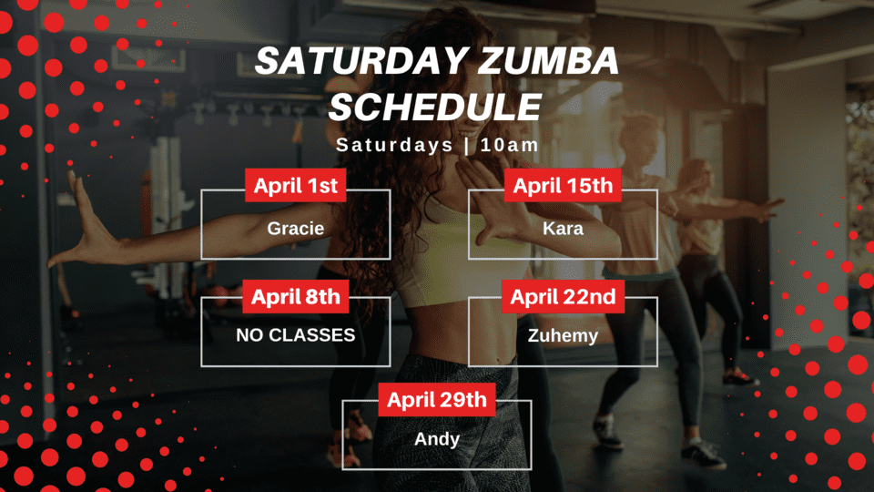 April 2023 Zumba Classes