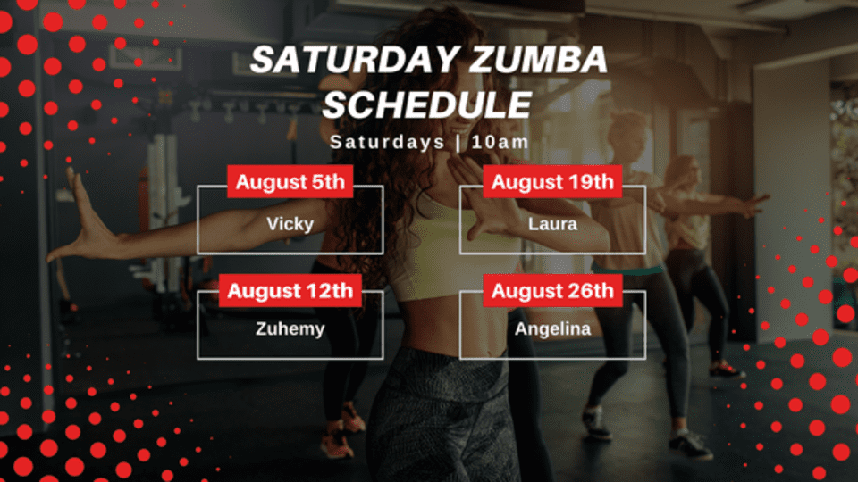 August 2023 Zumba Classes