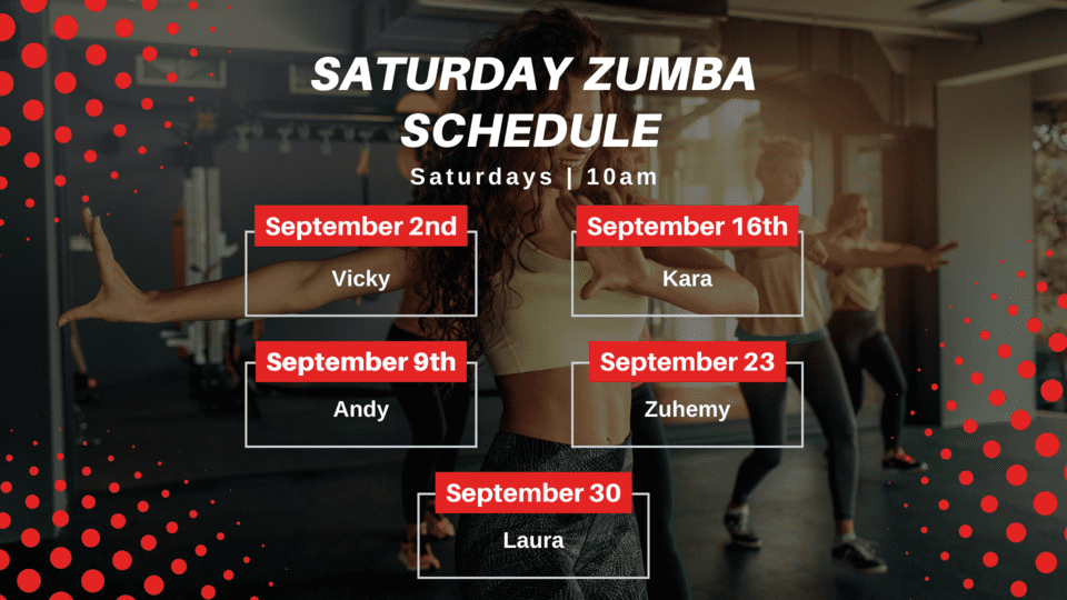 September 2023 Zumba Classes