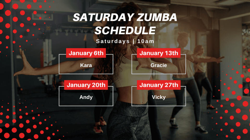 January 2024 Zumba Classes