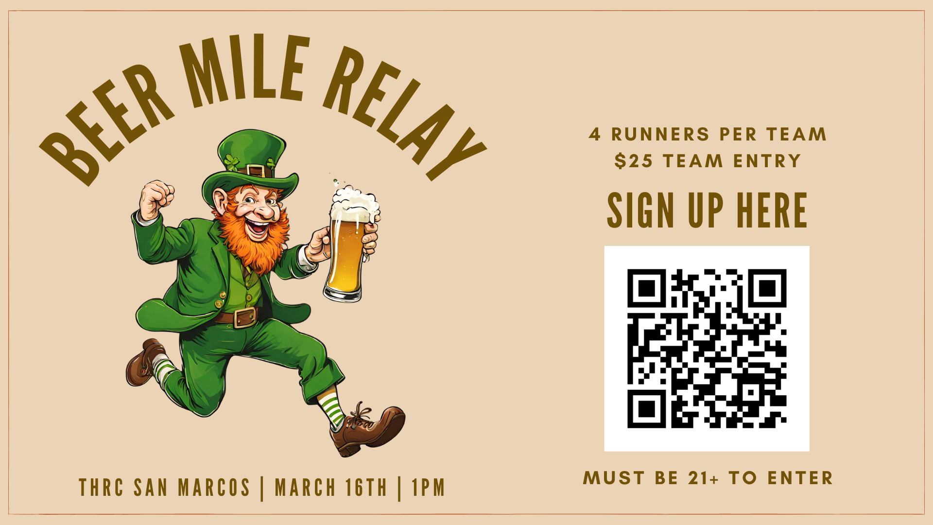 March 2024 Beer Mile Relay